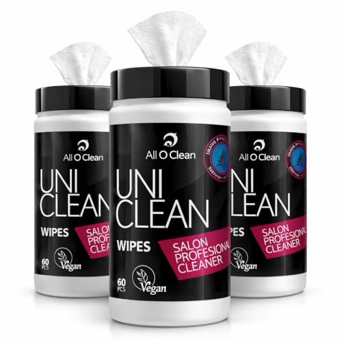 Uni Clean Professional Salon Cleaning Wipes – Water Based, Alcohol Free Disinfectant Surface Wipes – Multi-Purpose Hygiene Wipes for Beauty Salons, Nail Techs, Barbers & Home Use (1)