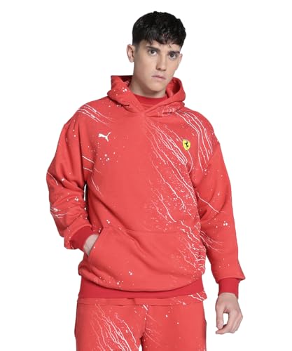 Image of PUMA Men, Ferrari Race Color S Hoodie, Rosso Corsa, M, (63048502)