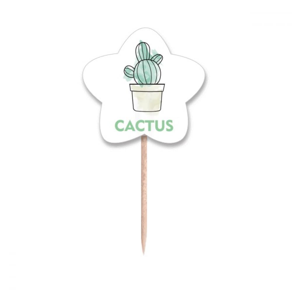 Cure-dents en pot motif cactus pour sublimer vos buffets d'anniversaire et fêtes