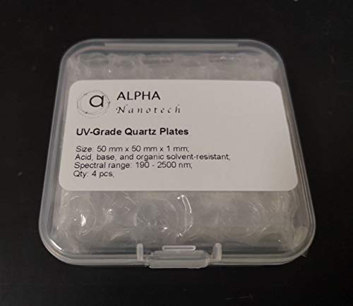 Plaques UV quartz à haute transmission Alpha Nanotech 50mm - 4