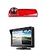 Produktbild Auto Dritte Dach Top Mount Bremsleuchte Kamera Bremslicht Rückfahrkamera Monitor Set für Opel Vivaro B, Renault Trafic X82 NV300 ab 2014 + 4.3" Zoll DVD Monitor TFT Bildschirm LKW KFZ LCD Display