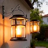 GARPAR Solar Lanterns Outdoor Waterproof with Wall...