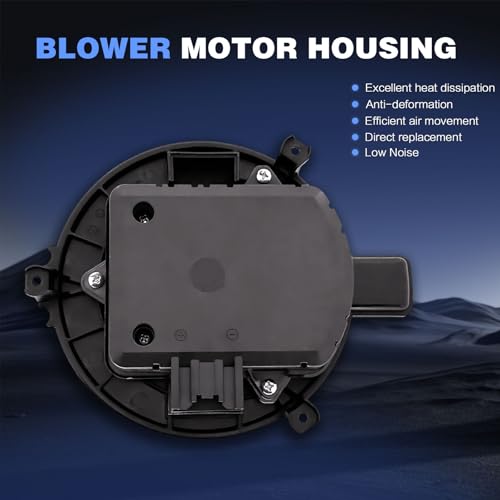 Image of HVAC Heater Blower Motor Assembly with Brushless Motor Compatible with Chevrolet & GMC Vehicles - Cruze 2016-2019, Volt 2016-2019, Acadia 2017-2019, Acadia Limited 2017 - Front Side