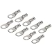 EWCS 6 AWG 1/4" Stud A81923 Marine Grade UL Approved Heavy Duty Tinned Copper Compression Lugs - 10 Per Pack