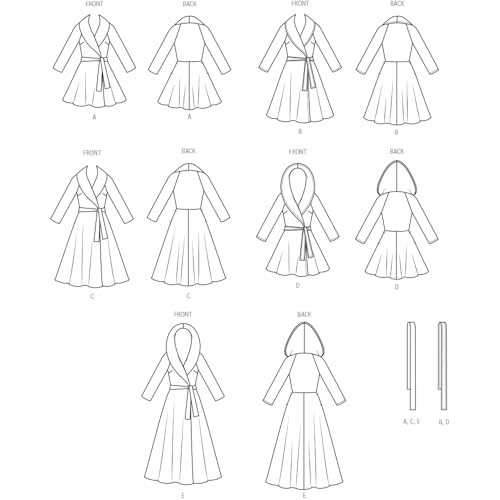 Patron Vogue V2145Y5 de manteau rétro d'exception pour un dressing haut de gamme - 3