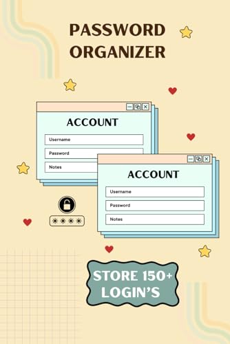 Secure & Simple Password Organizer Logbook: Keep Track of Usernames, Passwords, and Login Details: A Discreet and Easy-to-Use Pa