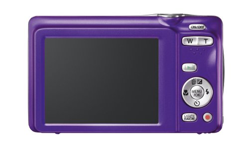 Image of Fujifilm FinePix JX500 14MP Point-and-Shoot Digital Camera (Purple) with SD Card, Carry Case