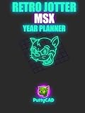  Retro Jotter MSX: Year Planner (RETRO JOTTER by PuttyCAD)