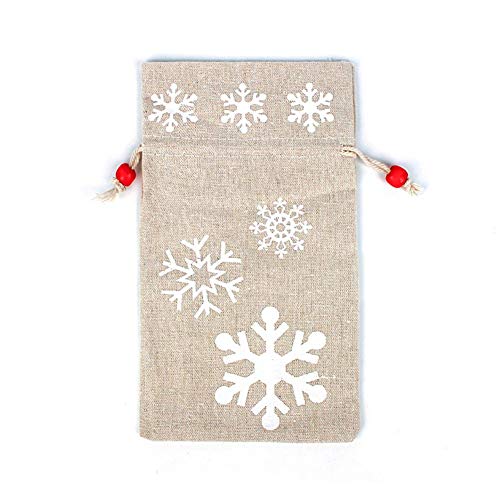 MANGGUO Sacs-Cadeaux à Cordon de Noël, Sacs-Cadeaux de Noël améliorés, Sacs en Toile réutilisables, Emballage Cadeau de Noël Cover