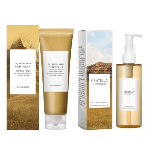ARHZ Centella Cleansing Oil+ Centella Limpiador facial, Aceite Limpiador Facial Coreano, Extracto de Centella Asiática de Madagascar, Doble Limpieza Facial Cleansing Oil, Aceite Desmaquillante Facial