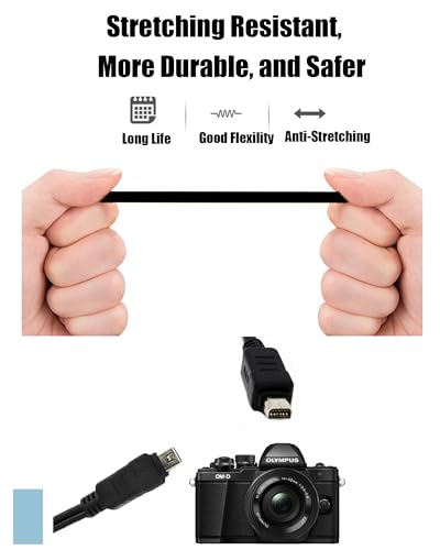 Seegoom SGOLUSB8 Usb Data Cable Cord For Olympus Camera Charger ,Repalcement Cb-Usb5 Cb-Usb6 Cb-Usb8,Olympus Tough Camera Charger thumb #2