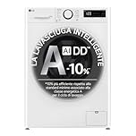 LG D2R3S08NSWW Lavasciuga Slim 8/5kg AI DD, Classe E, 1200 Giri, AI Wash, Vapore