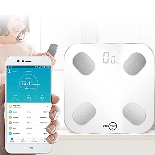 Balança Digital Smart Corporal Com Bioimpedância APP Android/IOS Branca - FlexInter 5 Balança Digital Smart Corporal Com Bioimpedância APP Android/IOS Branca - FlexInter - Imagem 5