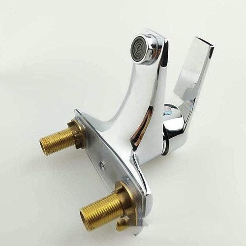 Robinet de cuisine mitigeur double trou eau chaude froide pour évier - 5