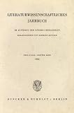 Literaturwissenschaftliches Jahrbuch. Neue Folge. Herausgegeben im Auftrage der Görres-Gesellschaft: Literaturwissenschaftliches Jahrbuch. 3. Band ... Jahrbuch. Neue Folge; LJB 3)