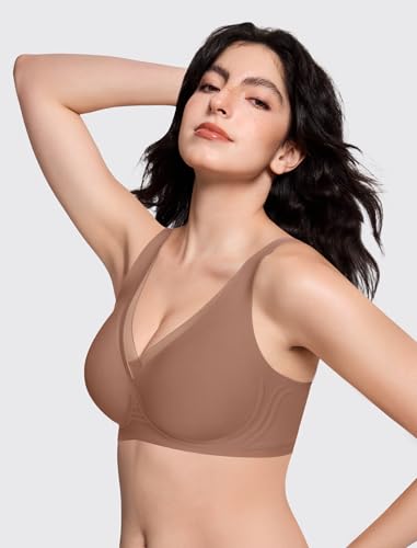 Image of LetsJoli Jelly Bras for Women Lace Deep V Wireless No Underwire Comfortable