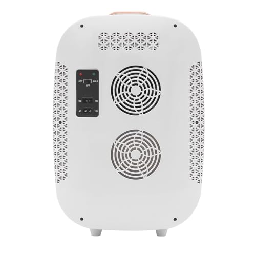 Image of 12 Liter Beauty Fridge for Cosmetic Storage, Compact Skincare Fridge for Makeup Lipstick, Portable Refrigerator for Bedroom Bathroom,White
