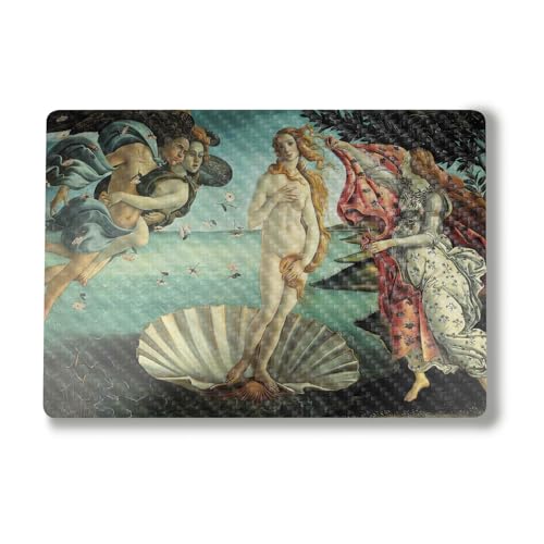 Carbon Fiber Laptop Skin Compatible with Surface Laptop 7 15" (2024) - Birth of Venus - Premium 3M Vinyl Protective Wrap Decal Cover - Easy to Apply | Crafted in The USA by MightySkins