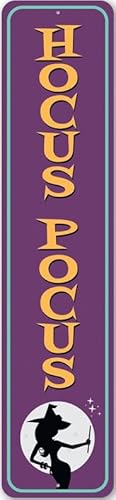 Hocus Pocus Witch Metal Sign