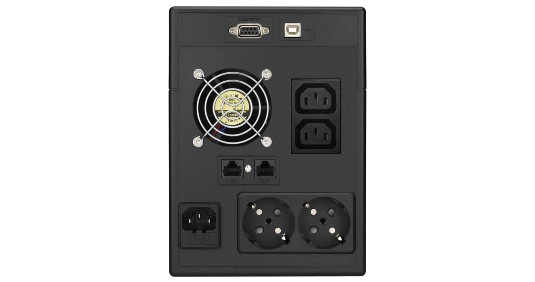Onduleur Hero Pro Dual Plug 2400 - Infosec - UPS Poêle, PC, écran, TV, 2 Prise FR/Schuko 2 Prises IEC, ASI VA/1400W