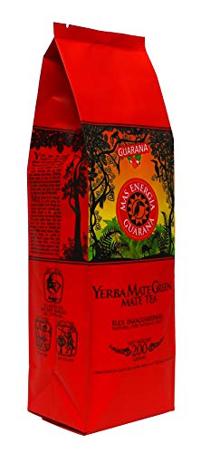 Yerba Mate Green 'Mas Energia Guarana' Brasilianischer Mate-Tee 200g | fruchtiges Mate Tee | mit Guarana, Minzblatt, Zitronengras, Kornblumenblüten, Ringelblumenblätter und Mango-Aroma 8190-T Cover