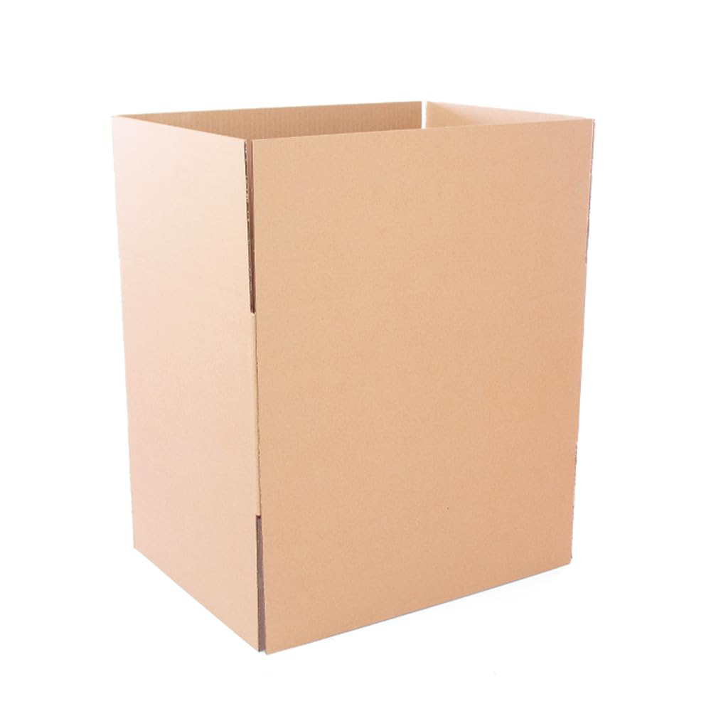 Opakowanie 10 kartonów wzmocnionych kartonów o wymiarach 50x40x30 cm i prostym kanałem - wyprodukowane w Hiszpanii z wytrzymałego kartonu z recyklingu do wysyłki, przechowywania i przeprowadzki