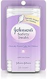 Johnson & Johnson Johnsons Safety Swabs 55 Count Peg (Pack of 4)