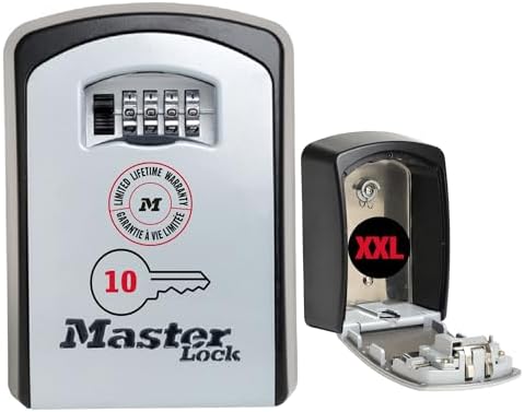 Master Lock Schlüsseltresor Extra Large, Wandhalterung, Aussen, 14.6 x 10.6 x 5.3 cm, Schlüsselsafe