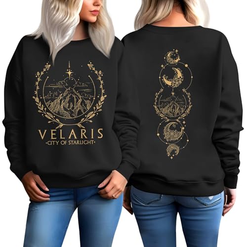 Kozmoz Inspire City Of Starlight Sweatshirt - Night Court Sweatshirt - Court Thorns Book Sweaters