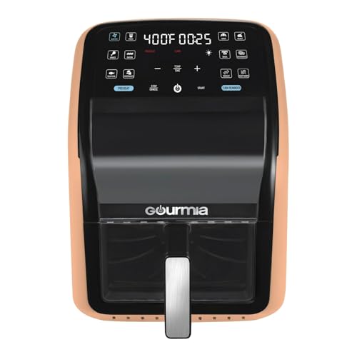 Gourmiaspanorama7quartdigitalairfryerwithpanoramicviewingwindowholographicdisplay12cookingpresetsfryforce360technologydishwashersafenonstickbasket1500wattspeach Urban Country Home Decor Gourmias panorama 7 quart digital air fryer with panoramic viewing window holographic display 12 cooking presets fryforce 360 technology dishwasher safe nonstick basket 1500 watts peach urban country home decor