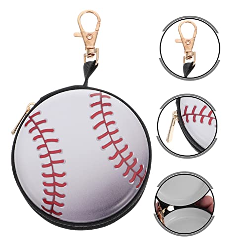 2pcs Cartoon Tinplate Coin Purse Small Ball Shaped Wallet for Wear Resistant Change Pouch with Smooth Buckle Portable Coin Holder for Travel and Shopping2