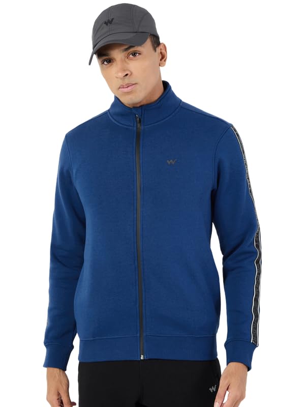 Mens Cotton Blend High Neck Sweat Shirt | Sweatshirt | Regular Fit |-image-30