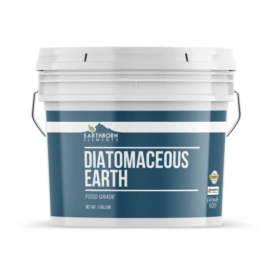 Earthborn Elements Diatomaceous Earth (1 Gallon), Resealable Bucket, Pure Freshwater Amorphous Silica