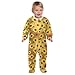 Emelivor Fall Sunflowers Leaves Brown Baby Newborn One-Piece Pajamas Cotton Infant Footed Pjs for Girl Boy Kids