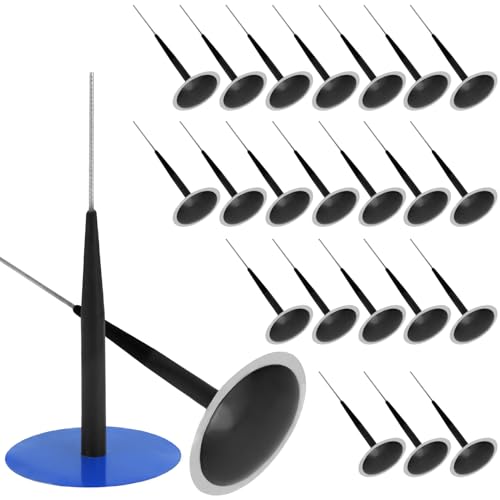 QWORK® Juego de 24 Kits de reparación para el Cuidado de neumáticos, Parche de 50 mm y Varilla de 6 mm, para automóviles, Camiones y Tractores