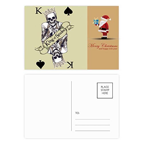 Cartes de remerciement Père Noël (lot de 20) pour vœux et fêtes