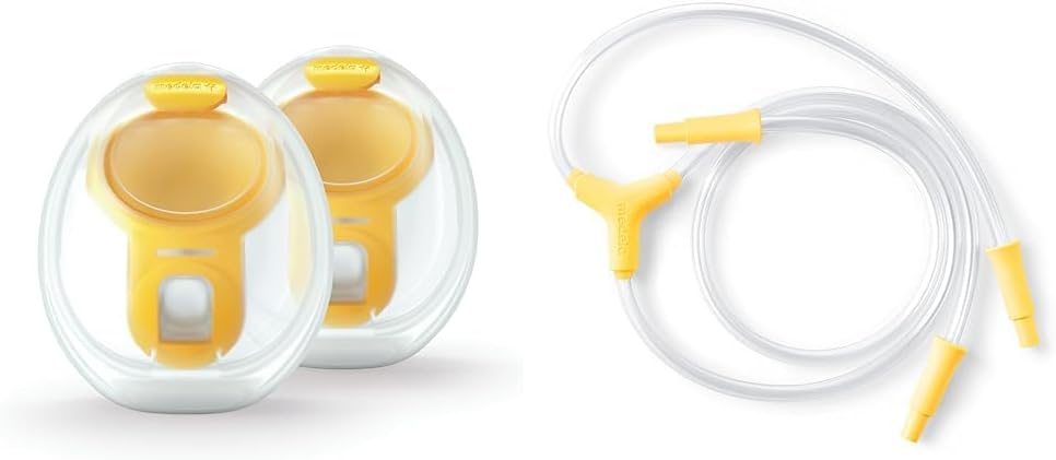 Hands-Free Collection Cups, Compatible with Freestyle Flex, Pump in Style with MaxFlow & Replacement Tubing, Compatible with New Pump in Style Maxflow Breast Pump