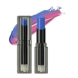 Easilydays Blue Rose Color Changing Lipstick Tinted Lip Balm,Shimmer PH Changing Lip Gloss, Matte Velvet Color Revealing Moisturizing Pearlescent Waterproof Long Lasting Pink Lips for Women (01#)