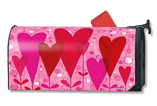 MailWraps Heart Flowers Mailbox Cover #01123