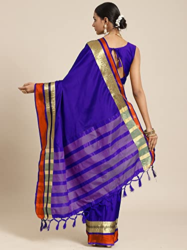 Image of AKHILAM Women's Aura Silk Woven Design Saree With Unstitched Blouse Piece (FF08AURA80 Parent)