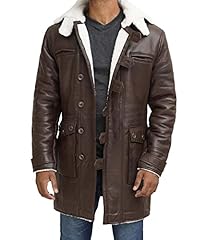 Bomber Leather Coat Brown