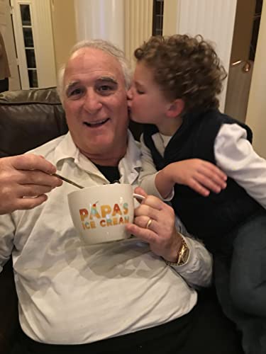 Josephine On Caffeine Gifts For Papa – Papa’s Ice Cream Bowl And Engraved Spoon Papa’s Ice Cream Shovel – Ideal Father’s Day Gift, Christmas Gift Or Birthday Gift (Papa) #TOP4