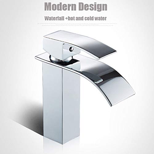 Robinet d'évier cascade à large bouche carrée pour rénover une salle de bain - 2
