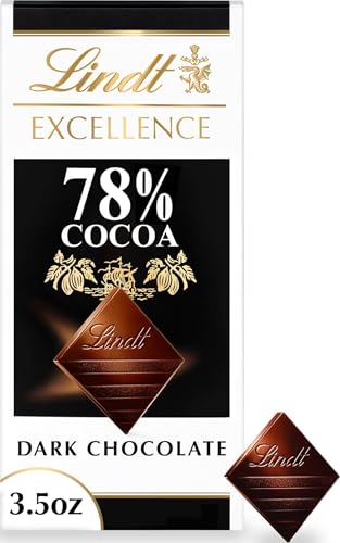 Lindt EXCELLENCE 78% Cocoa Dark Chocolate Bar, Dark Chocolate Candy, 3.5 oz. (1 Pack)