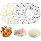 4 Stück Abdeckhauben Für Lebensmittel Gärkorb 27cm Wiederverwendbar Gärfolie Brot Backen Zubehör Elastische Extra Stark Reißfest Gehrkörpchen Brot Bread Tuch Sourdough Abdeckung