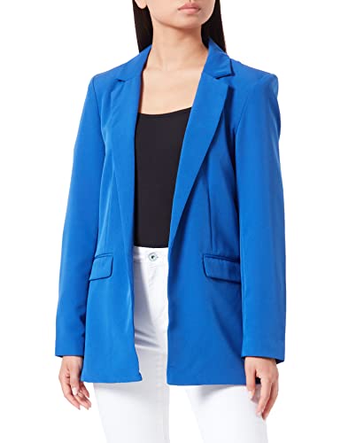 PIECES Damen Pcbozzy Ls Loose Blazer Noos Bc Klassischer Blazer, Mazarine Blue,XL