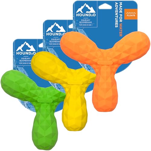 Juguete Boomerang Flotante Sonoro para Perros 3 Unidades