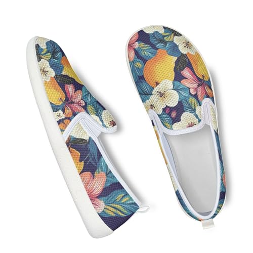 Modysero Comfortable Wide Toe Slip On Loafers Shoes for Women Mesh Flats Shoes Fashion Lightweight Walking Sneakers3