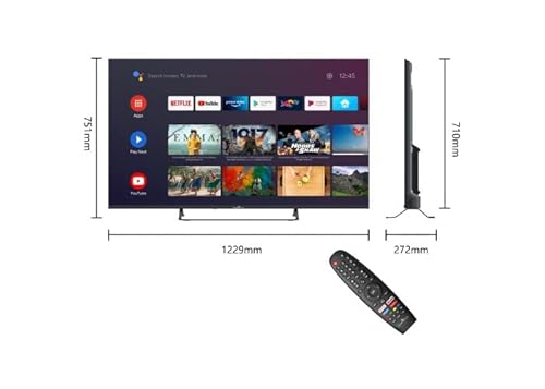Smart TV 55 Pollici 4K DVB-T2 LED Wifi LAN