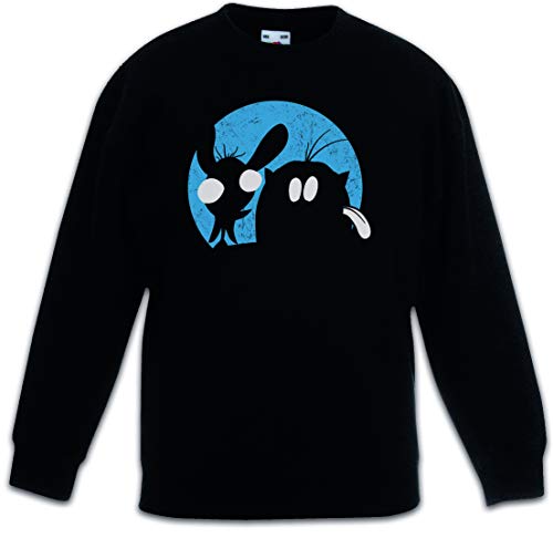 Sweat-shirt pullover noir Urban Backwoods Ren vêtement coton manches longues